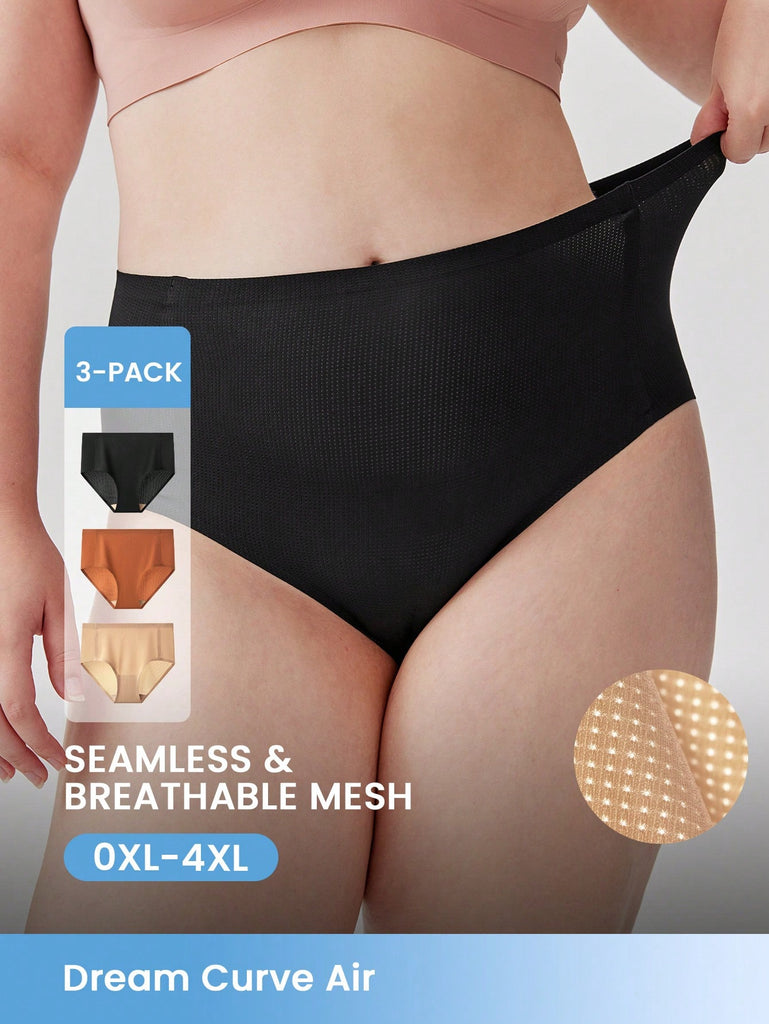 Plus 3-Pack Smoothing High-Waist Briefs