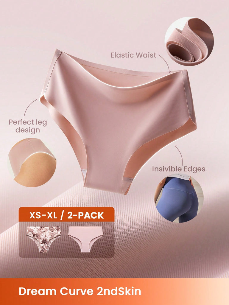 2-Pack Smoothing MId-Waist Cheeky Women Underwear Panty Set